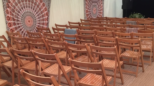 Beech folding wooden chairs